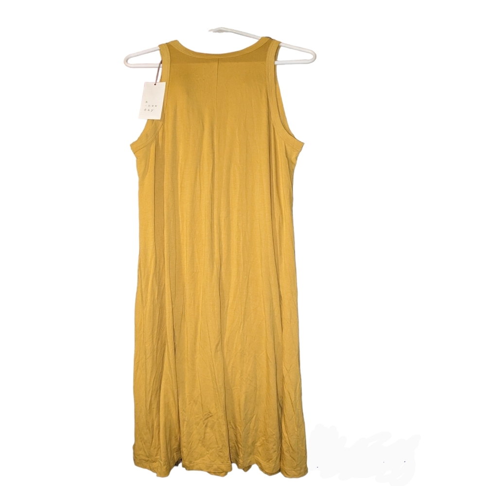 A New Day Mustard Color Dress Size Medium NWT